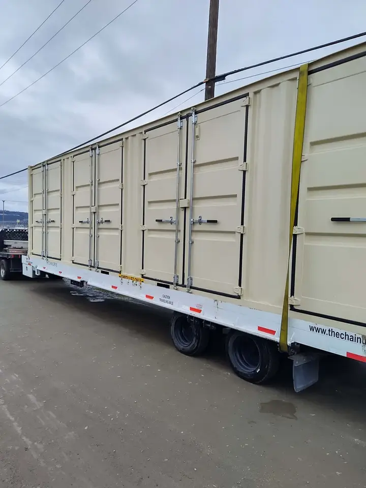 40'ft High Cube Open Side with 4 Door Container