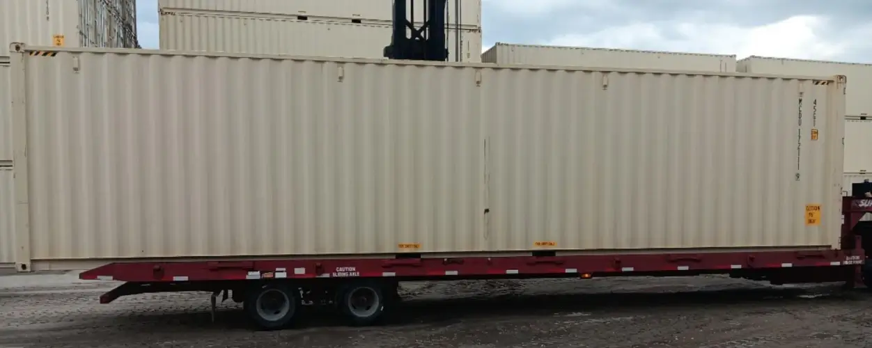 40ft high cube container TiltBed Delivery Jacksonville