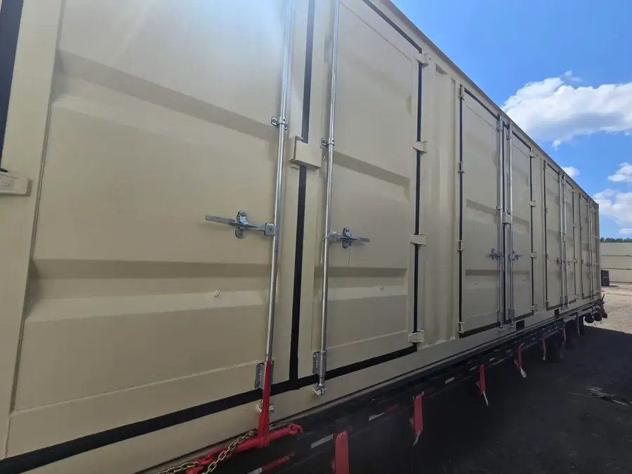 A final shot of the 40ft high cube open-side container